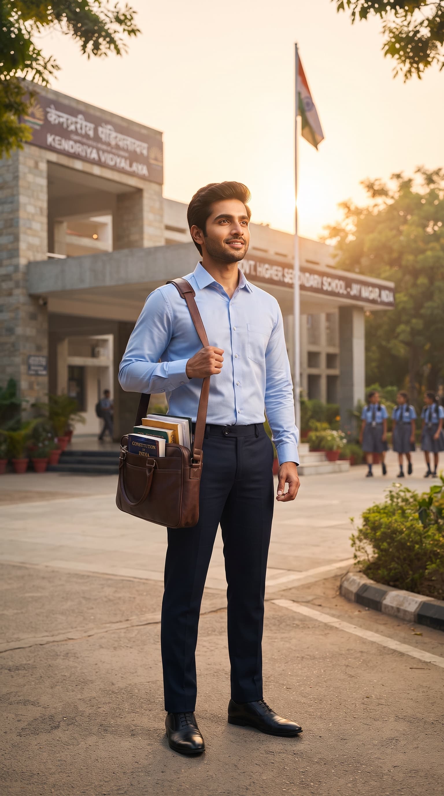 Student preparing for UPTET exam with master PDF